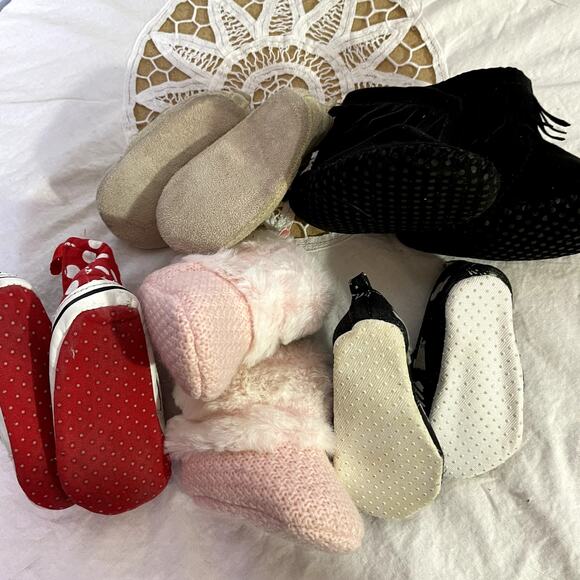Lot of 5 pair Baby Shoes Minnie Mouse, Stepping Stones, Teeny toes CHP Plus - Picture 8 of 12